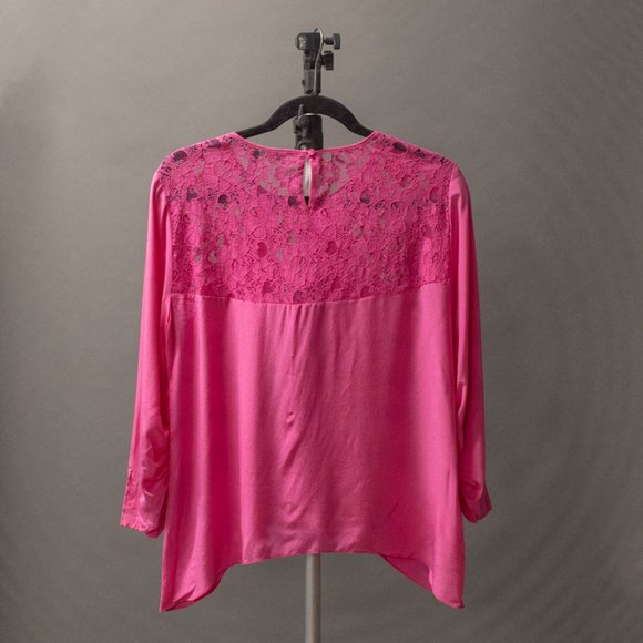 BCBGMaxAzria Pink Silk Blouse - Picture 2 of 2
